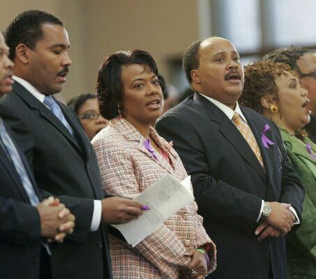 Dexter King, Bernice King, and Martin Luther King, III, the surviving children of Dr. Martin Luther King, Jr. and Coretta Scott King