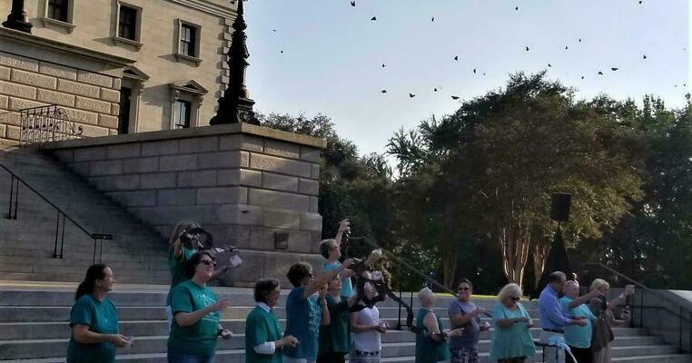 Butterfly release at SC State House