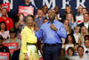 U.S. Senator Tim Scott (R-SC), the only Black Republican senator, stands with his mother Frances, as he announces his candidacy for the 2024 Republican presidential race in North Charleston, South Carolina.