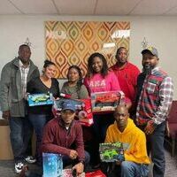 Pictured: WM Michael James Sr, Rose Anna Bryant, Tashaka Sawyer, Reghan Timmons, Chaplin, Sterling Mosby, MM, Jarriel Jacobs 
Second Row: SW, Demonshay Scipio  SD, Harry Waiters.
J.H. Fordham Lodge 7 donated toys to the children in the adoption unit of the Department of Social Services. All members of J. H. Fordham 7 participated. 
Under the leadership of Michael James Sr. stated this giving is not a one time occasion. James offered any additional assistance the adoption unit may need stating “ JH Fordham Lodge 7 is one call away.”
About JH Fordham 
Major John Hammond Fordham served the Orangeburg, South Carolina community. Major Fordham was born in Charleston in 1856. Fordham obtain an education from Avery Institute. He continued his studies under the Rev. JB Seabrook. 
JH Fordham was called " Major" because he was one of the organizers of the Carolina Light Infantry in Charleston, which was the first african brigade organized in the south. He was appointed Judge Advocate with the rank of Major. 
J.H Fordham was elected coroner in 1874, and served as a postal clerk, Deputy collector of internal revenue and much more.