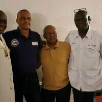The Grand Athletic Department of The Elks of the World sponsored an Athletic Event in Hopewell, Va.
Pictured (left to right): The Grand Exalted Ruler of the Elks of the World; The Honorable Leonard Polk, DDGER Kevin N Brown, Grand Lodge Athletic Department Director PGER Herman Winston, PGER A. Miller.