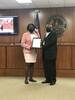 City of Florence Mayor Teresa Ervin presented a Resolution to Rev. Marvin Hemingway proclaiming the second Saturday in July as Pee Dee Youth Day Initiative Day.