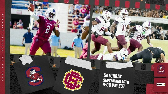 A Showdown in Daytona Beach With The Wildcats! SC State Versus Bethune-Cookman Saturday at 4 p.m. The Game was be televised Live on ESPN.