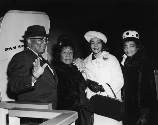From left to right: King’s father, Martin Luther King Sr., his mother, his wife, Coretta Scott King, and his sister, Christine Farris are seen together on December 10, 1964 (Photos courtesy of Getty Images).