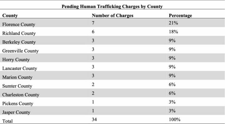 2022 South Carolina Human Trafficking annual report