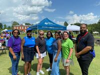 Duke Energy participated in the Back to School Bookbag Bash sponsored by the Pinckney Foundation in Marion’s Amazing Grace Park on Wednesday, July 20, 2022.
Eliana Pinckney, daughter of the late Senator Pinckney, hosted the event. Community sponsors included Absolute Total Care, Pee Dee Community Action Partnership, and Duke Energy.